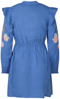 meisjes jurk Blauw - 104-110