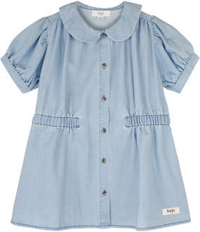 meisjes jurk Bleached denim - 110-116