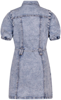 meisjes jurk Bleached denim - 116-122