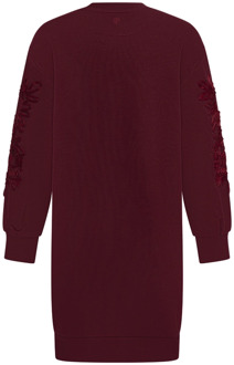 meisjes jurk Donker rood - 128-134