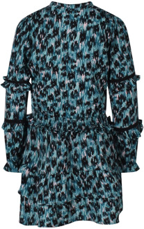 meisjes jurk Petrol - 140-146