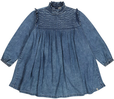 Meisjes jurk - Termignon - Denim acid wash - Maat 158