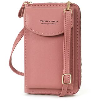 Meisjes Kleine Tassen Vrouwen Portemonnee Schouder Mini Leider Zakken Mobiele Telefoon Grote Kaarthouders Modieuze Multifunctionele Handtas paars