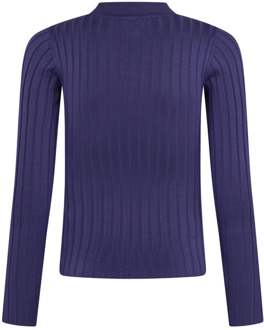meisjes longsleeve Blauw - 116-122