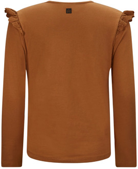 meisjes longsleeve Bruin - 116