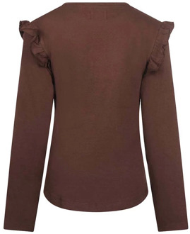 meisjes longsleeve Bruin - 116