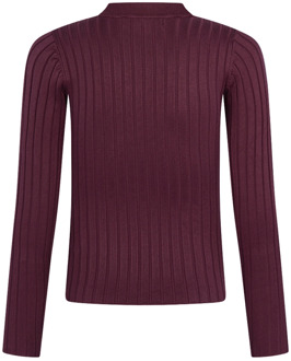 meisjes longsleeve Donker rood - 164-170