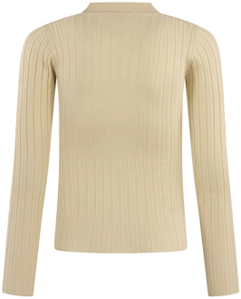 meisjes longsleeve Ecru - 116-122