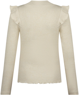 meisjes longsleeve Ecru - 128-134