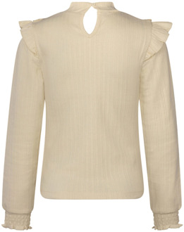 meisjes longsleeve Ecru - 152-158