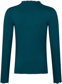 meisjes longsleeve Petrol - 104-110