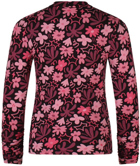 meisjes longsleeve Wijn rood - 116-122