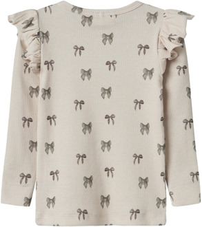 meisjes longsleeve Zand - 104