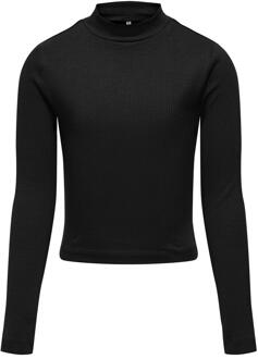 meisjes longsleeve Zwart - 110-116