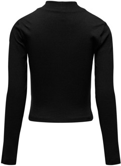 meisjes longsleeve Zwart - 122-128