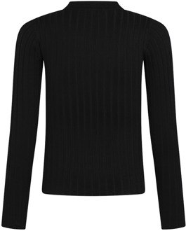 meisjes longsleeve Zwart - 128-134