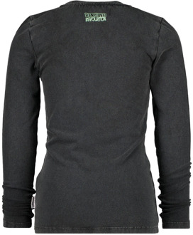 meisjes longsleeve Zwart - 140