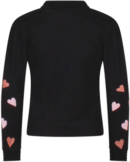 meisjes longsleeve Zwart - 164-170