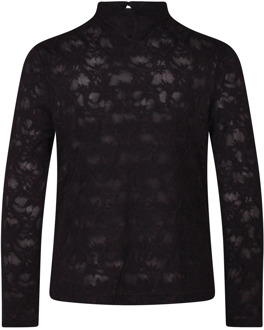 meisjes longsleeve Zwart - 176