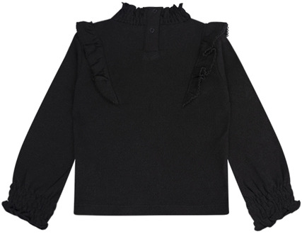 meisjes longsleeve Zwart - 80