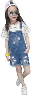 Meisjes Overalls Zomer Kind Baby Shorts Gat Jeans Grote Kind Sling Broek Tij 12