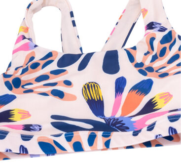 Meisjes rodani bloemen bikinitop Veelkleurig - 146