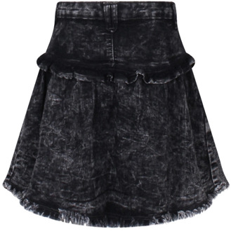 meisjes rok Grey denim - 164-170