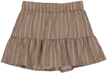 Meisjes rok - Violet - AOP Khaki groen gestreept - Maat 110