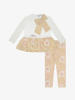 Meisjes set legging summer Beige - 128