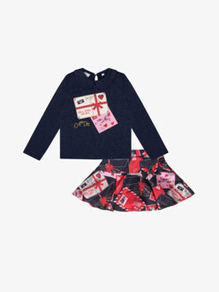 Meisjes set roxy - maat 128 Blauw