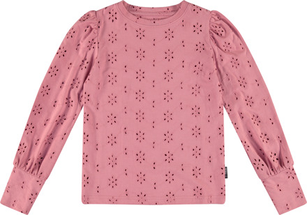 Meisjes shirt - Dusty roze - Maat 86/92