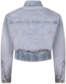 meisjes spijkerjas Bleached denim - 152-158