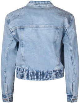 meisjes spijkerjas Bleached denim - 176