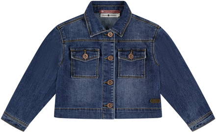 meisjes spijkerjas Dark denim - 104