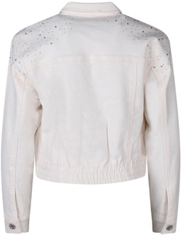 meisjes spijkerjas Ecru - 152-158