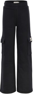 Meisjes sweat broek wideleg - Zwart - Maat 122