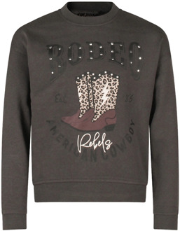 meisjes sweater Antracite - 176