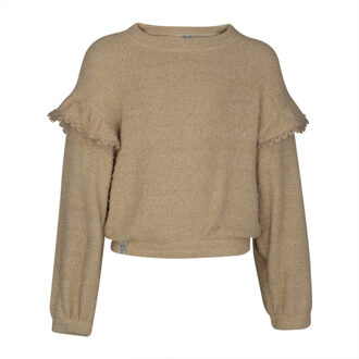 Meisjes sweater - Cintia - Zand - Maat 122/128