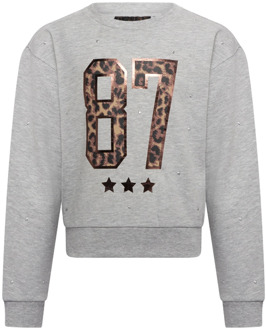 meisjes sweater Grijs melee - 164-170