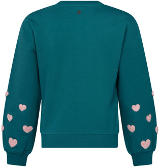 meisjes sweater Petrol - 104-110