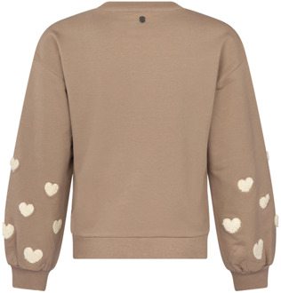 meisjes sweater Taupe - 104-110