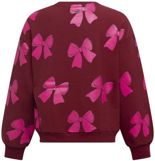 meisjes sweater Wijn rood - 128-134