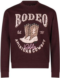 meisjes sweater Wijn rood - 152-158