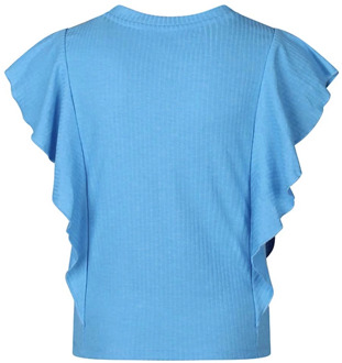 meisjes t-shirt Blauw - 116-122