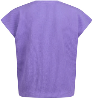meisjes t-shirt Donker lila - 116-122