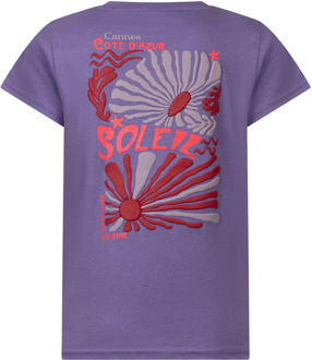 meisjes t-shirt Donker lila - 176