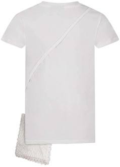 meisjes t-shirt Ecru - 104-110