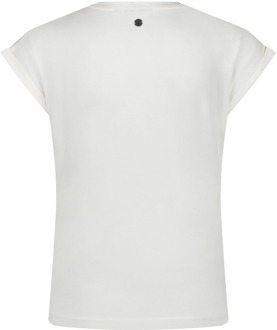 meisjes t-shirt Ecru - 104-110
