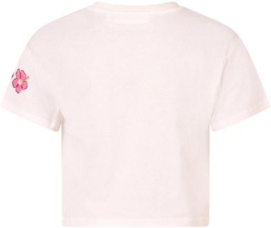 meisjes t-shirt Ecru - 116-122