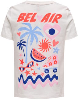 meisjes t-shirt Ecru - 122-128